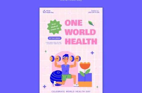 世界健康日活动传单设计免费分享